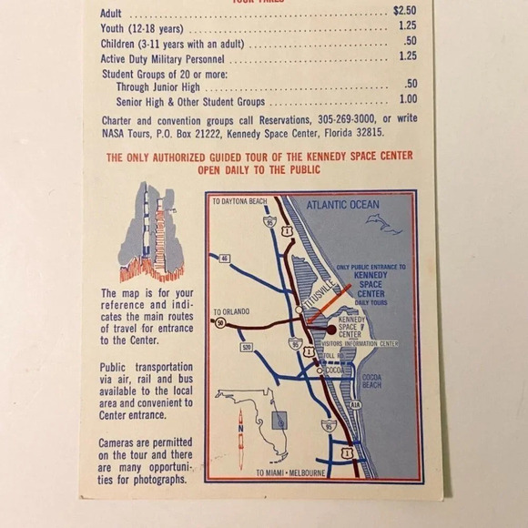 Vintage 1960s Americas Spaceport Nasa Tours Brochure John F Kennedy Space Center - Picture 7 of 9